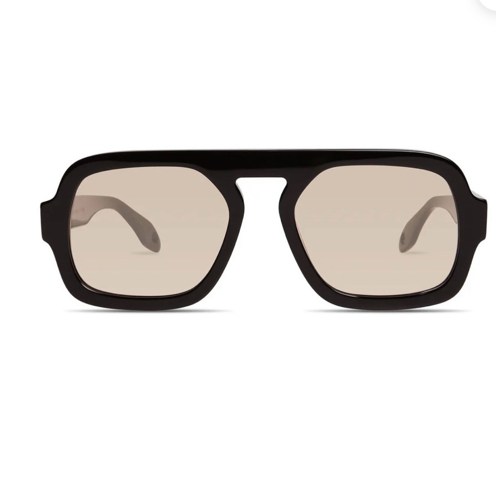 Elisa Johnson Jane Sunglasses in Gloss Black